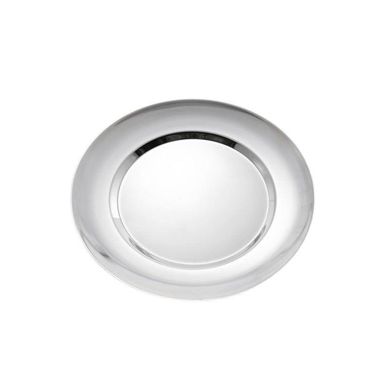 Chrome Flat Circular Tray