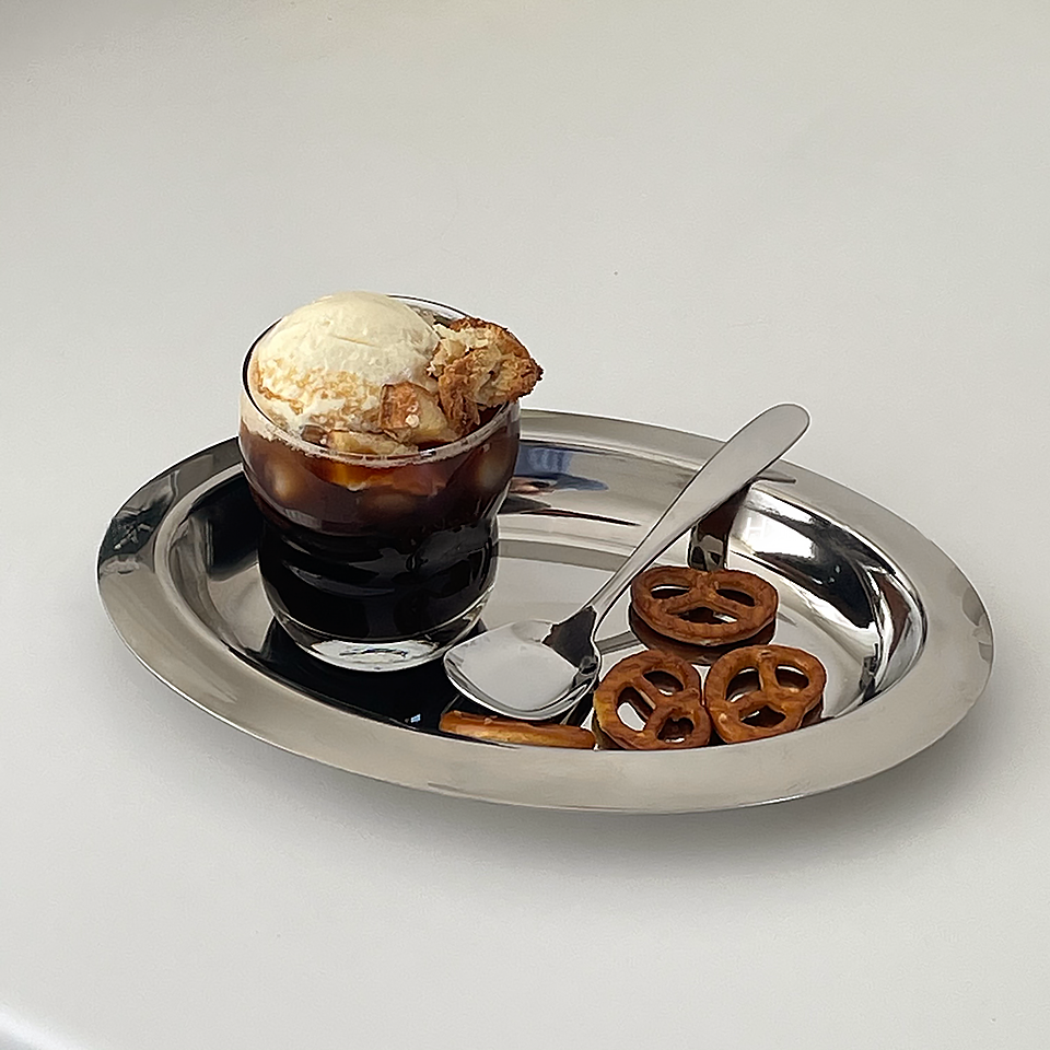 Chrome Oval Tray